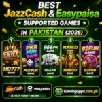 Best Jazzcash and Easypaisa Supported Games in Pakistan 2026