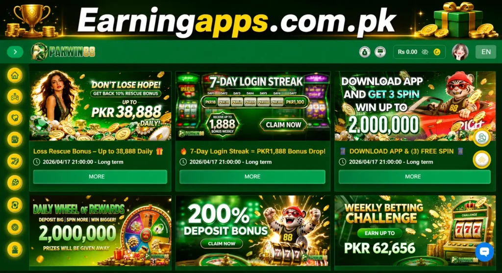 Pak win 88 bonuses