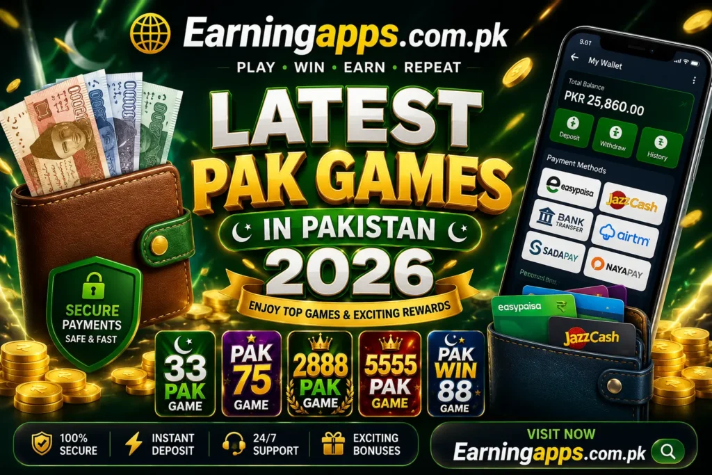 Latest Pak Games in Pakitan 2026