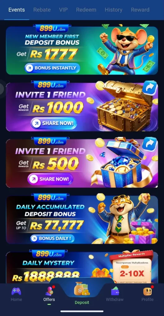 899U Rewards and Bonuses